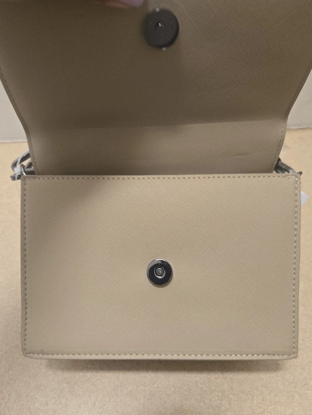 Steve Madden Taupe Crossbody Bag with Coin Pouch
